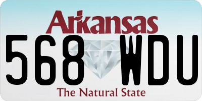 AR license plate 568WDU