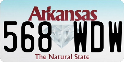 AR license plate 568WDW