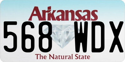 AR license plate 568WDX