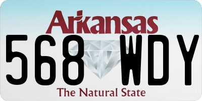 AR license plate 568WDY