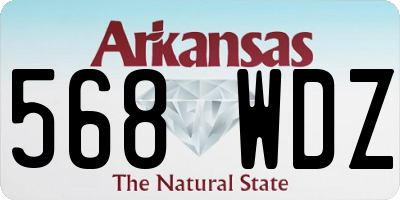 AR license plate 568WDZ