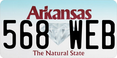 AR license plate 568WEB