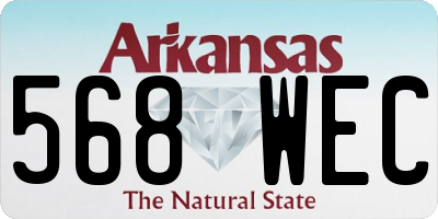 AR license plate 568WEC