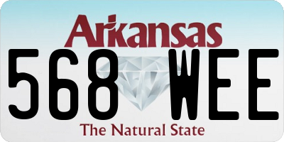 AR license plate 568WEE