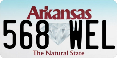 AR license plate 568WEL
