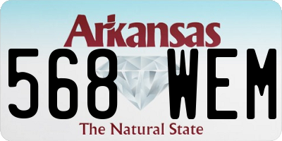 AR license plate 568WEM
