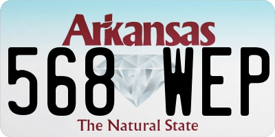 AR license plate 568WEP