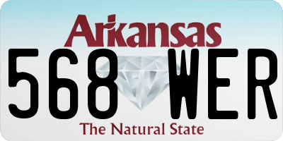 AR license plate 568WER