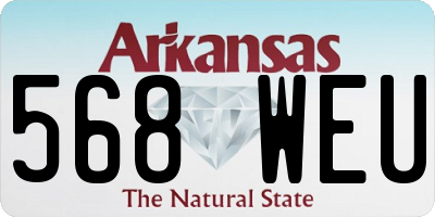 AR license plate 568WEU