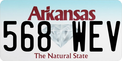 AR license plate 568WEV