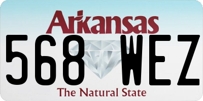 AR license plate 568WEZ