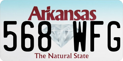 AR license plate 568WFG
