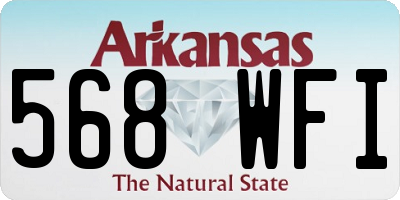 AR license plate 568WFI