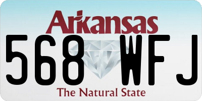 AR license plate 568WFJ
