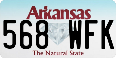 AR license plate 568WFK