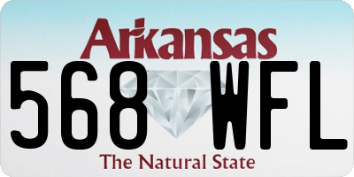 AR license plate 568WFL