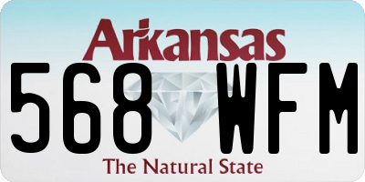 AR license plate 568WFM