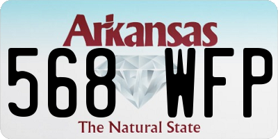 AR license plate 568WFP