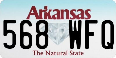AR license plate 568WFQ