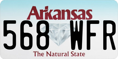 AR license plate 568WFR