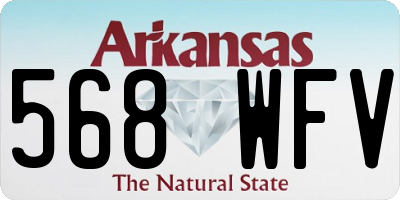 AR license plate 568WFV
