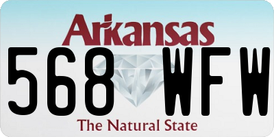 AR license plate 568WFW