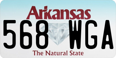 AR license plate 568WGA
