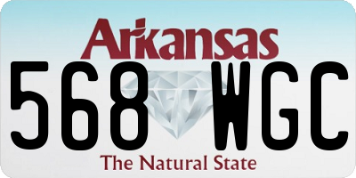 AR license plate 568WGC