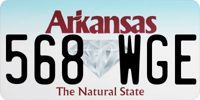 AR license plate 568WGE