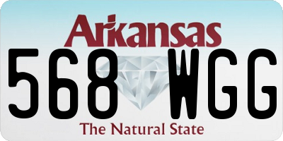 AR license plate 568WGG
