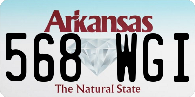 AR license plate 568WGI