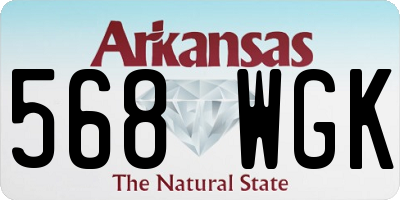 AR license plate 568WGK