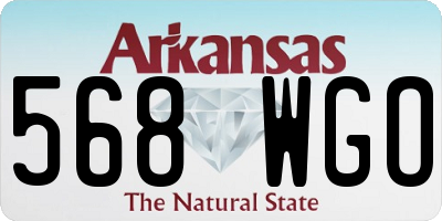 AR license plate 568WGO