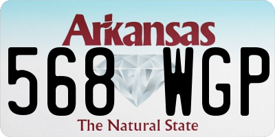 AR license plate 568WGP