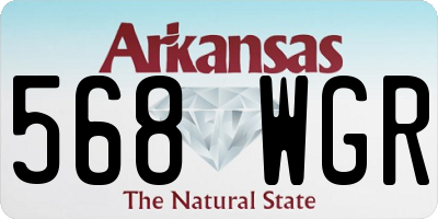 AR license plate 568WGR