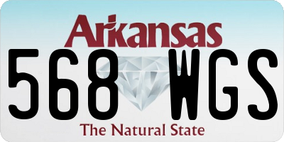 AR license plate 568WGS