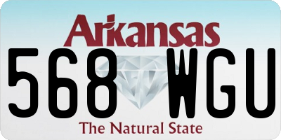 AR license plate 568WGU