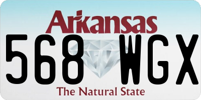 AR license plate 568WGX