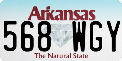 AR license plate 568WGY