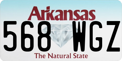 AR license plate 568WGZ