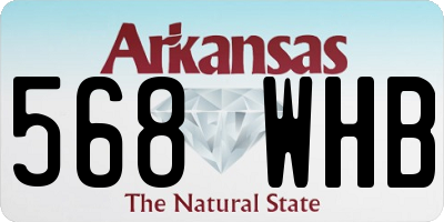 AR license plate 568WHB
