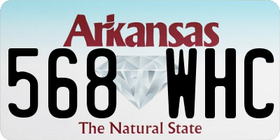 AR license plate 568WHC