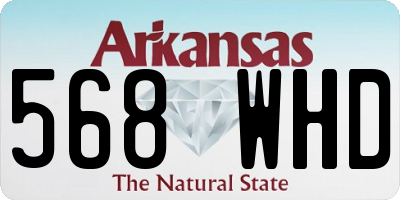 AR license plate 568WHD