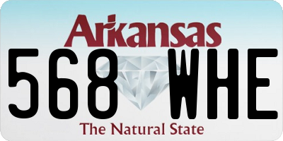 AR license plate 568WHE