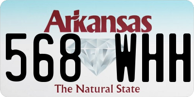 AR license plate 568WHH