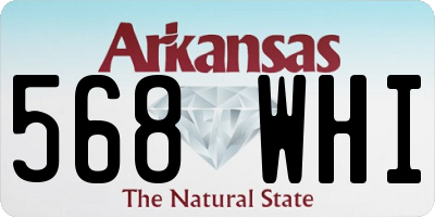 AR license plate 568WHI