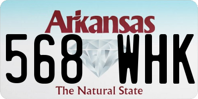 AR license plate 568WHK