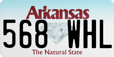 AR license plate 568WHL