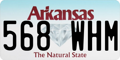 AR license plate 568WHM