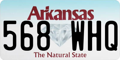 AR license plate 568WHQ